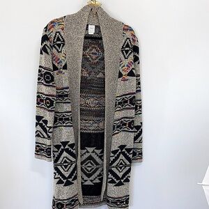 “Northern Angel “ Cardigan Sweater Southwest Pattern NWOT Sz Medium